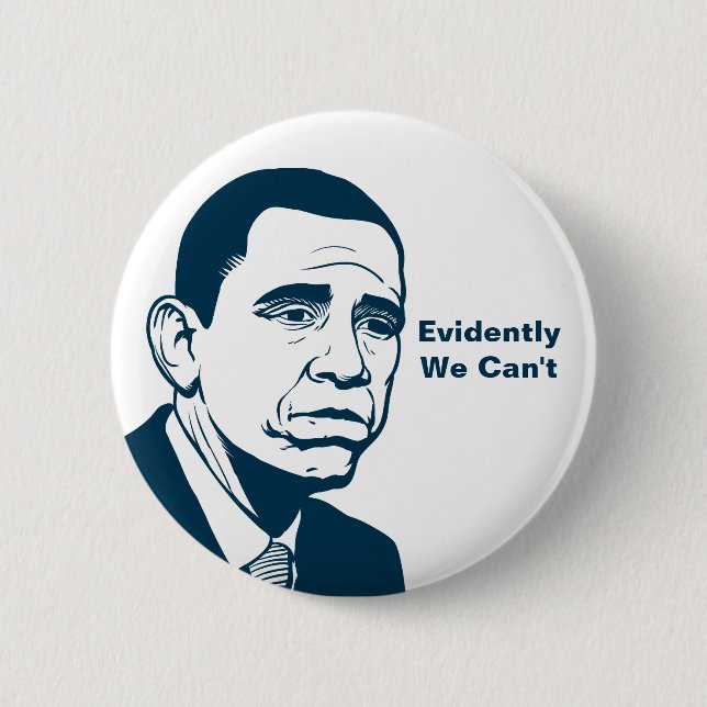 Badge Rond 5 Cm Bouton triste d'Obama (Devant)