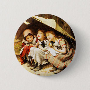 Badge Rond 5 Cm Bouton : Trois petits chatons