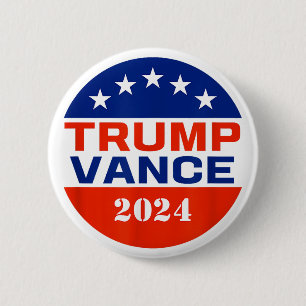 Badge Rond 5 Cm Bouton Trump Vance 2024 Élection pour les Républic