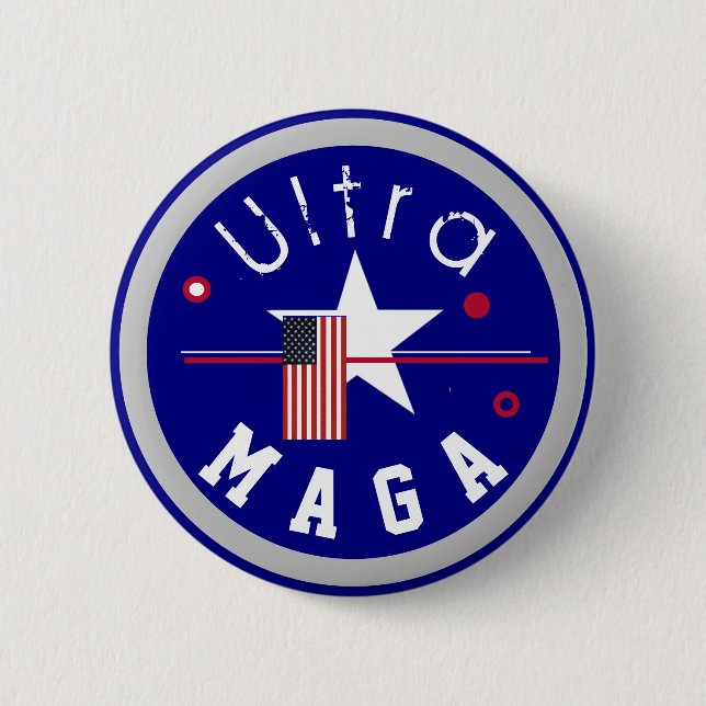 Badge Rond 5 Cm Bouton Ultra MAGA (Devant)