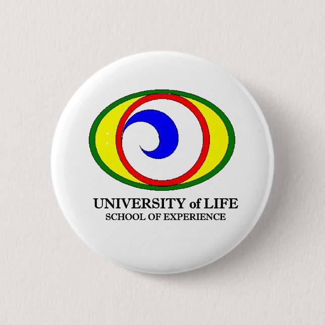 Badge Rond 5 Cm Bouton Université de vie (Devant)