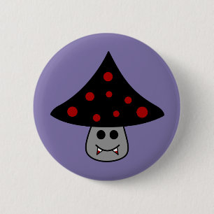 Badge Rond 5 Cm Bouton Vampire du champignon