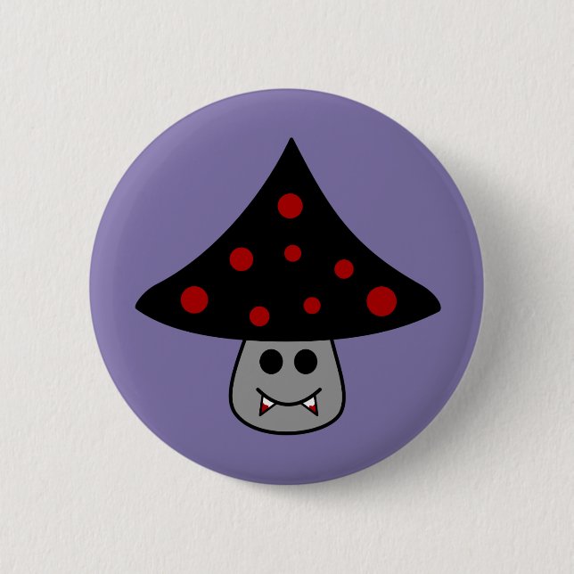 Badge Rond 5 Cm Bouton Vampire du champignon (Devant)