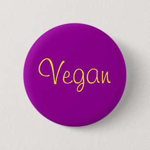 Badge Rond 5 Cm Bouton végétalien