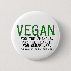 BADGE ROND 5 CM BOUTON VÉGÉTALIEN