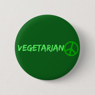 Badge Rond 5 Cm Bouton végétarien