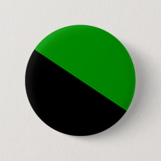 Badge Rond 5 Cm Bouton vert de drapeau d'anarchiste