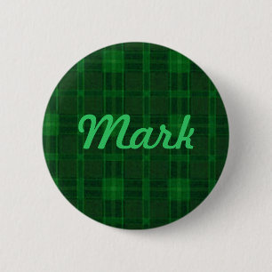 Badge Rond 5 Cm Bouton vert personnalisé