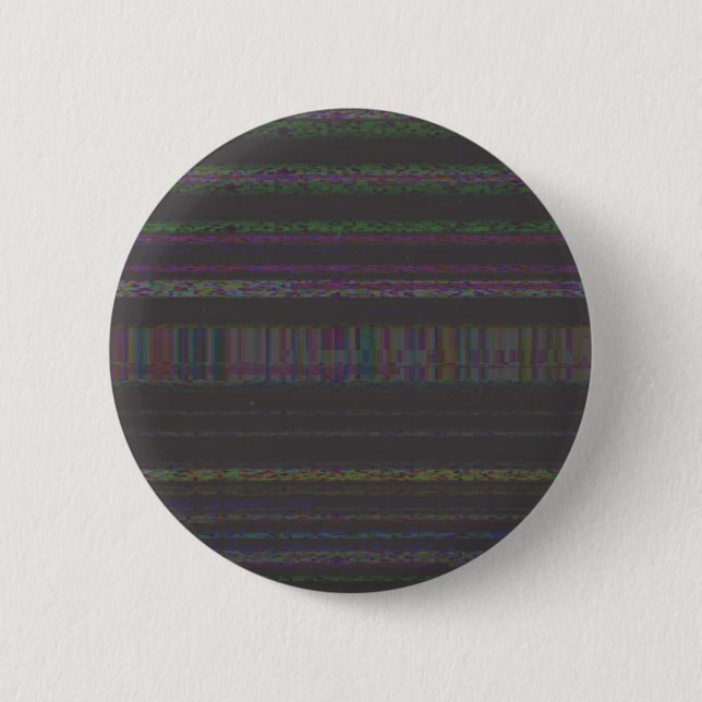 Badge Rond 5 Cm Bouton VHS Glitch Variante 3 (Devant)