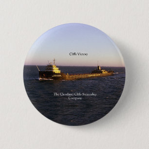 Badge Rond 5 Cm Bouton Victoire des falaises
