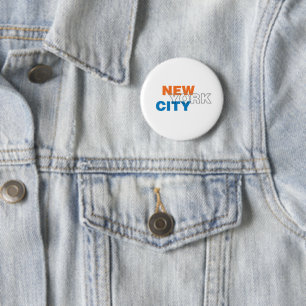 Badge Rond 5 Cm Bouton Ville de New York