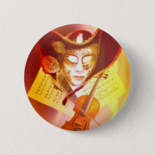 Badge Rond 5 Cm Bouton violoniste de Venise