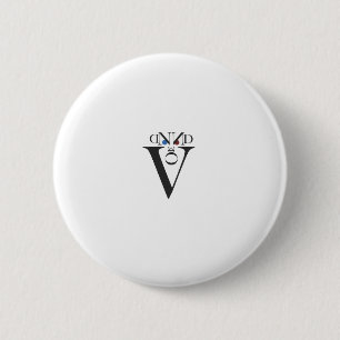 Badge Rond 5 Cm Bouton Visage Lettre