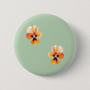 Badge Rond 5 Cm bouton volets orange