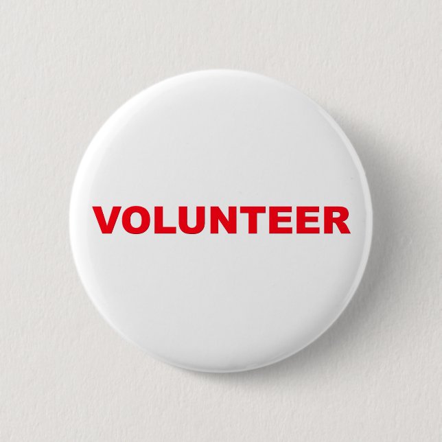 Badge Rond 5 Cm Bouton volontaire (Devant)