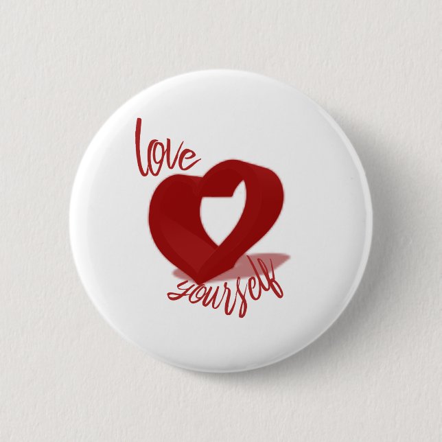 Badge Rond 5 Cm Bouton Vous Aimer (Devant)