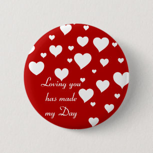 Badge Rond 5 Cm Bouton Vous aimer_