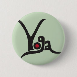 Badge Rond 5 Cm Bouton Yoga