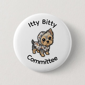 Badge Rond 5 Cm Bouton yorkie mignon