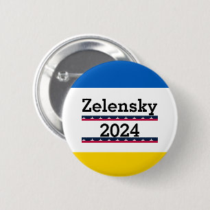 Badge Rond 5 Cm Bouton Zelensky 2024
