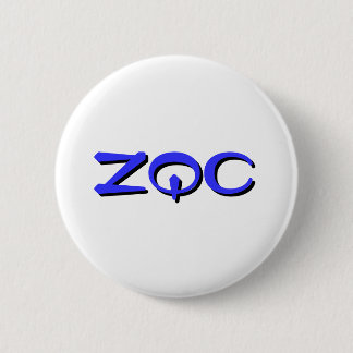 Badge Rond 5 Cm Bouton ZQC, bleu