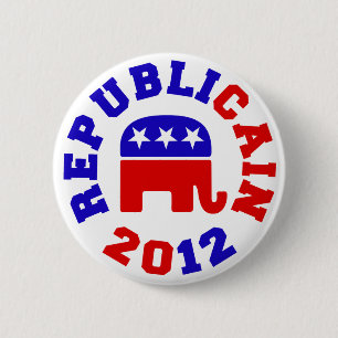 Badge Rond 5 Cm Boutons 2012 d'élection de Republicain Herman Ca