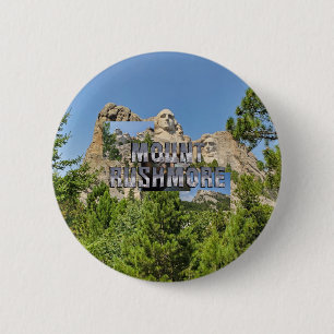 Badge Rond 5 Cm Boutons ABH Mount Rushmore