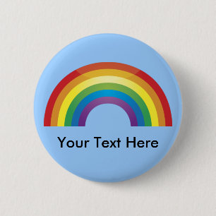 Badge Rond 5 Cm Boutons arc-en-ciel classiques personnalisés