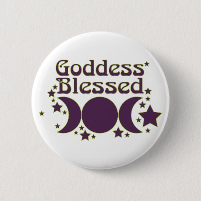 Badge Rond 5 Cm Boutons bénis de la déesse (Devant)