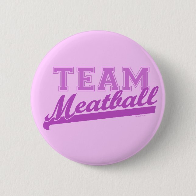 Badge Rond 5 Cm Boutons de boulette de viande d'équipe (Devant)