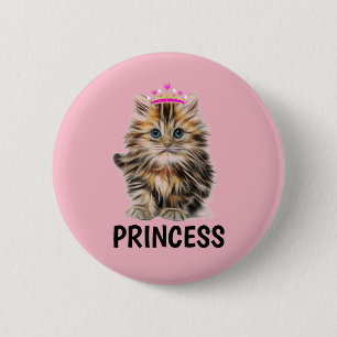 BADGE ROND 5 CM BOUTONS DE CUISINE PRINCESS CAT
