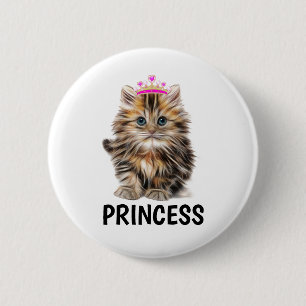 BADGE ROND 5 CM BOUTONS DE CUISINE PRINCESS CAT