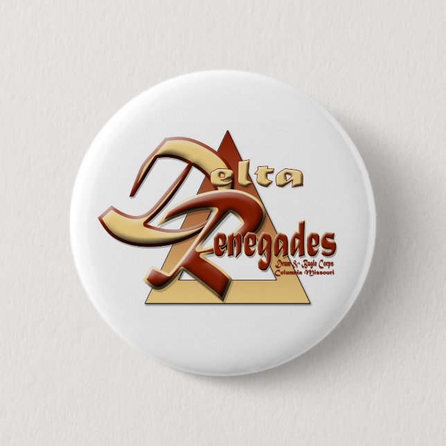Badge Rond 5 Cm Boutons de delta (Devant)