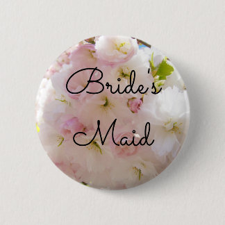 Badge Rond 5 Cm Boutons de Demoiselle d'Honneur Personnaliser Mari