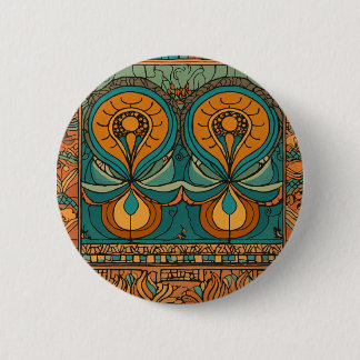 Badge Rond 5 Cm Boutons de dessin Motif africain