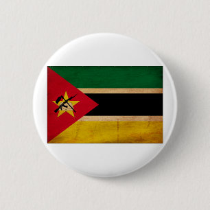 Badge Rond 5 Cm Boutons de drapeau de la Mozambique
