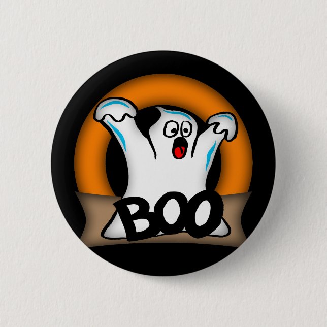 Badge Rond 5 Cm Boutons de fantôme de Halloween (Devant)