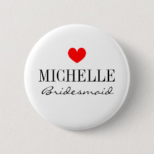 Badge Rond 5 Cm Boutons de femme de chambre personnalisée pour la 