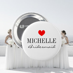Badge Rond 5 Cm Boutons de femme de chambre personnalisée pour la
