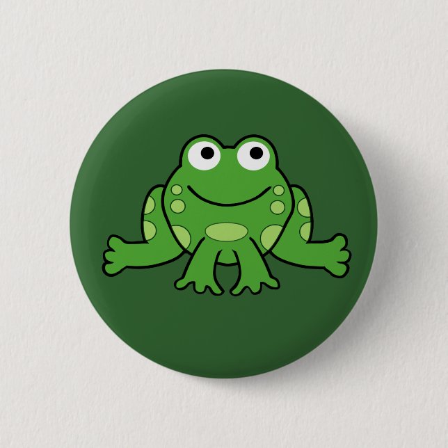 Badge Rond 5 Cm Boutons de grenouille (Devant)