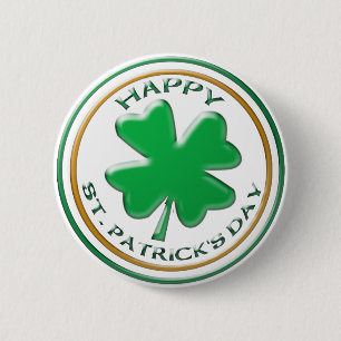 Badge Rond 5 Cm Boutons de Jour de la Saint Patrick