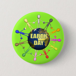 Badge Rond 5 Cm Boutons de jour de la terre
