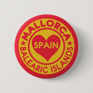 Badge Rond 5 Cm Boutons de MAJORQUE Espagne