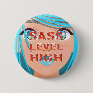 Badge Rond 5 Cm Boutons de niveau de Sass élevé
