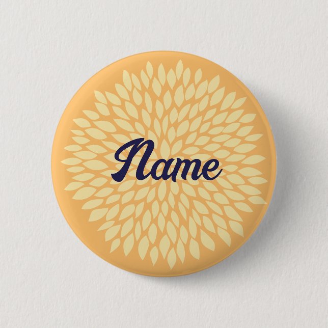 Badge Rond 5 Cm Boutons de nom personnalisables pour filles (Devant)
