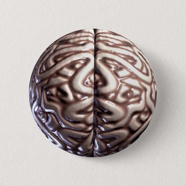 Badge Rond 5 Cm Boutons de Pin d'esprit humain (Devant)
