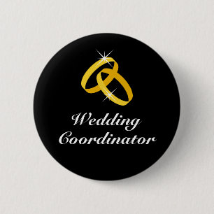 Badge Rond 5 Cm Boutons de revers de coordinateur de mariage annea