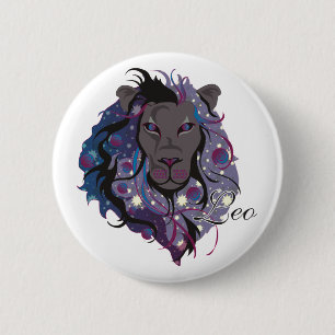 Badge Rond 5 Cm Boutons de Starlight Lion