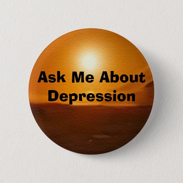 Badge Rond 5 Cm Boutons "DÉPRESSION" (Devant)