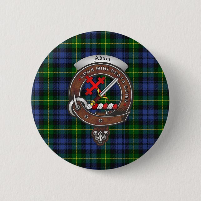 Badge Rond 5 Cm Boutons d'insigne Adam Clan (Devant)